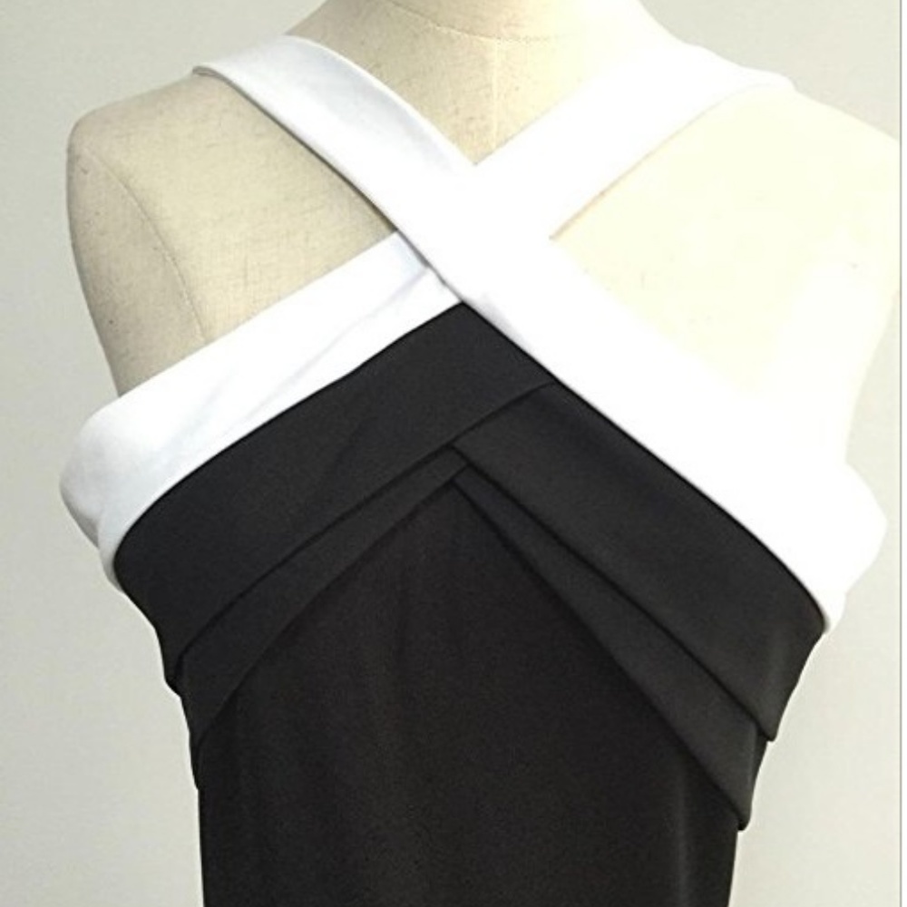 Black and White Long Pants Jumpsuit - Very Sexy - Picture 3 of 4